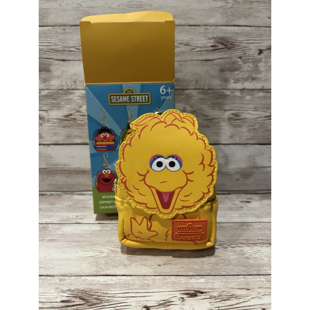 Loungefly Big Bird Sesame Street Mystery Mini Backpack Keychain Charm
